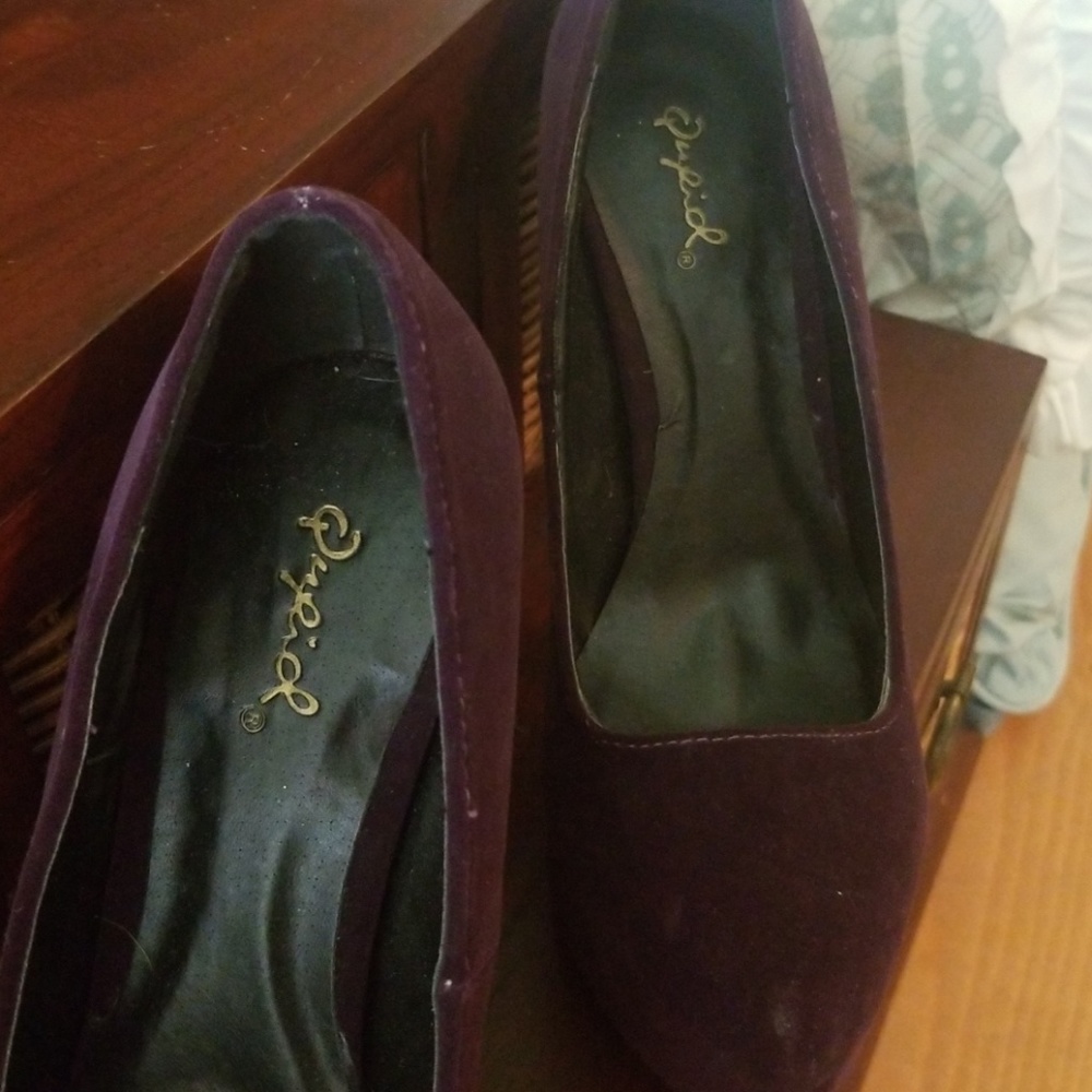 Purple Qupid Size 6 1/2 Platforn Heels - Picture 6 of 7